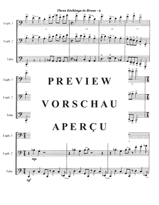 Produktgalerie: Seite 11 von 21 Three Etchings in Brass , , (Tuba Trio EET)