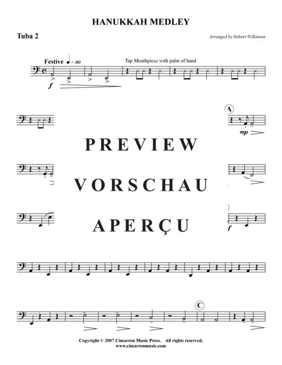 Product gallery: Page 15 of 16 Hanukkah Medley , , (Tuba Quartet: 2x Baritone, 2xTuba)