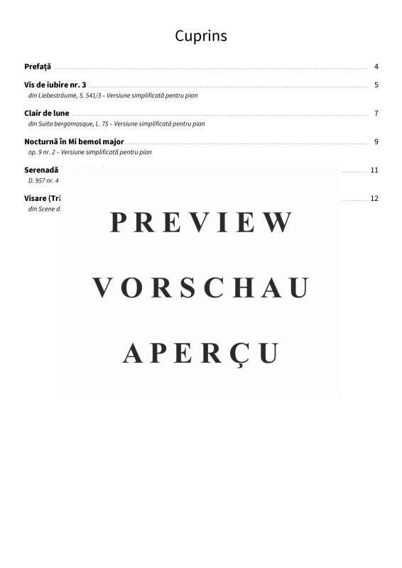 Produktgalerie: Seite 5 von 11 Visari romantice - Piese de pian delicate ?i u?or de cântat despre iubire ?i dor, , Klavier Solo