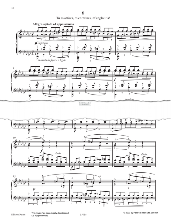 Produktgalerie: Seite 1 von 1 Etude in E-Flat minor, Adolph von Henselt, Klavier