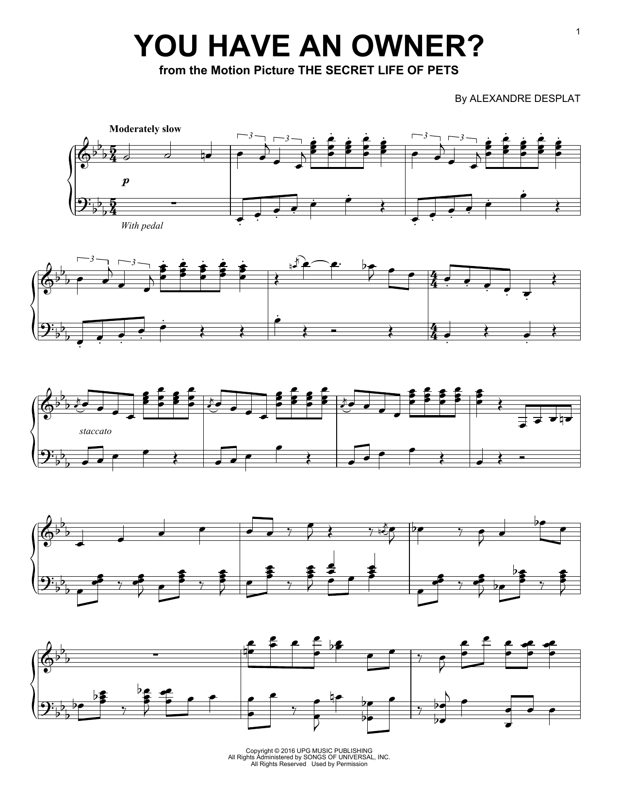 Product gallery: Page 1 of 1 You Have An Owner?, Alexandre Desplat
