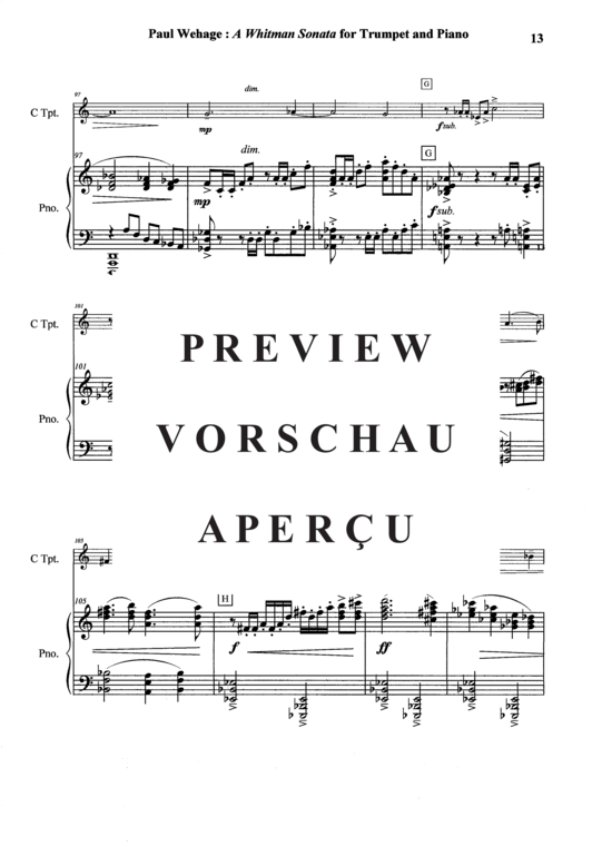 Produktgalerie: Seite 14 von 21 A Whitman Sonata , , (Trompete in B oder C + Klavier)