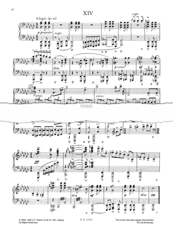 Produktgalerie: Seite 1 von 1 Prelude No.14 (from 24 Preludes Op. 34), Dmitri Shostakovich, Klavier