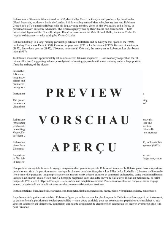 Produktgalerie: Seite 3 von 11 Robinson, , Gemischtes Ensemble