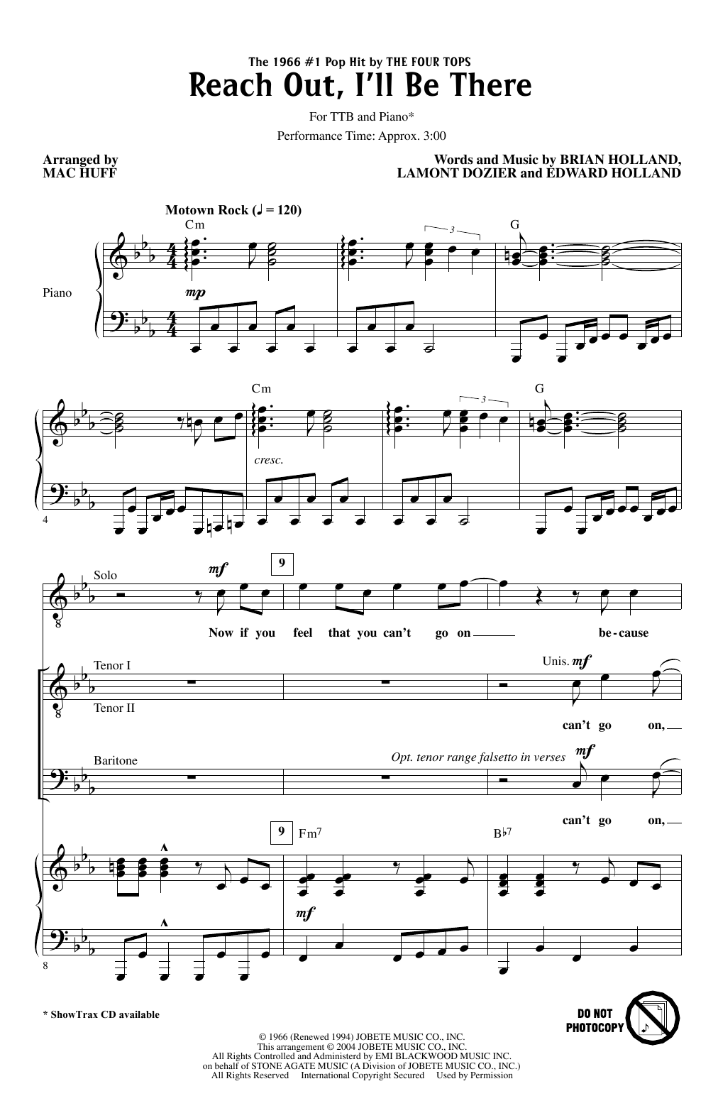 Produktgalerie: Seite 1 von 1 Reach Out I'll Be There (arr. Mac Huff), The Four Tops, Chor