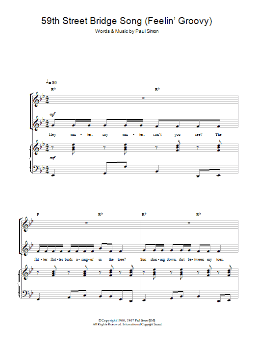 Produktbild zu: The 59th Street Bridge Song (Feelin' Groovy) (arr. Rick Hein)