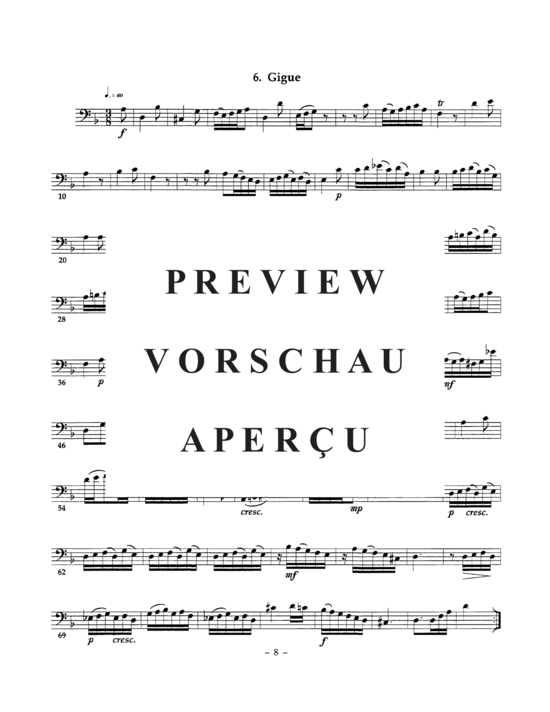 Produktgalerie: Seite 21 von 21 Suite in D minor , , (Euphonium + Tuba)