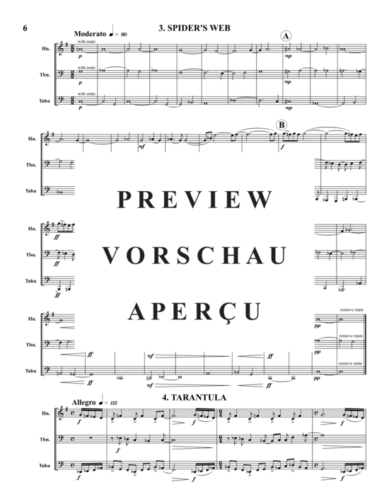 Produktgalerie: Seite 7 von 21 Spiders – 4 Sätze  , , (Horn, Posaune, Tuba)
