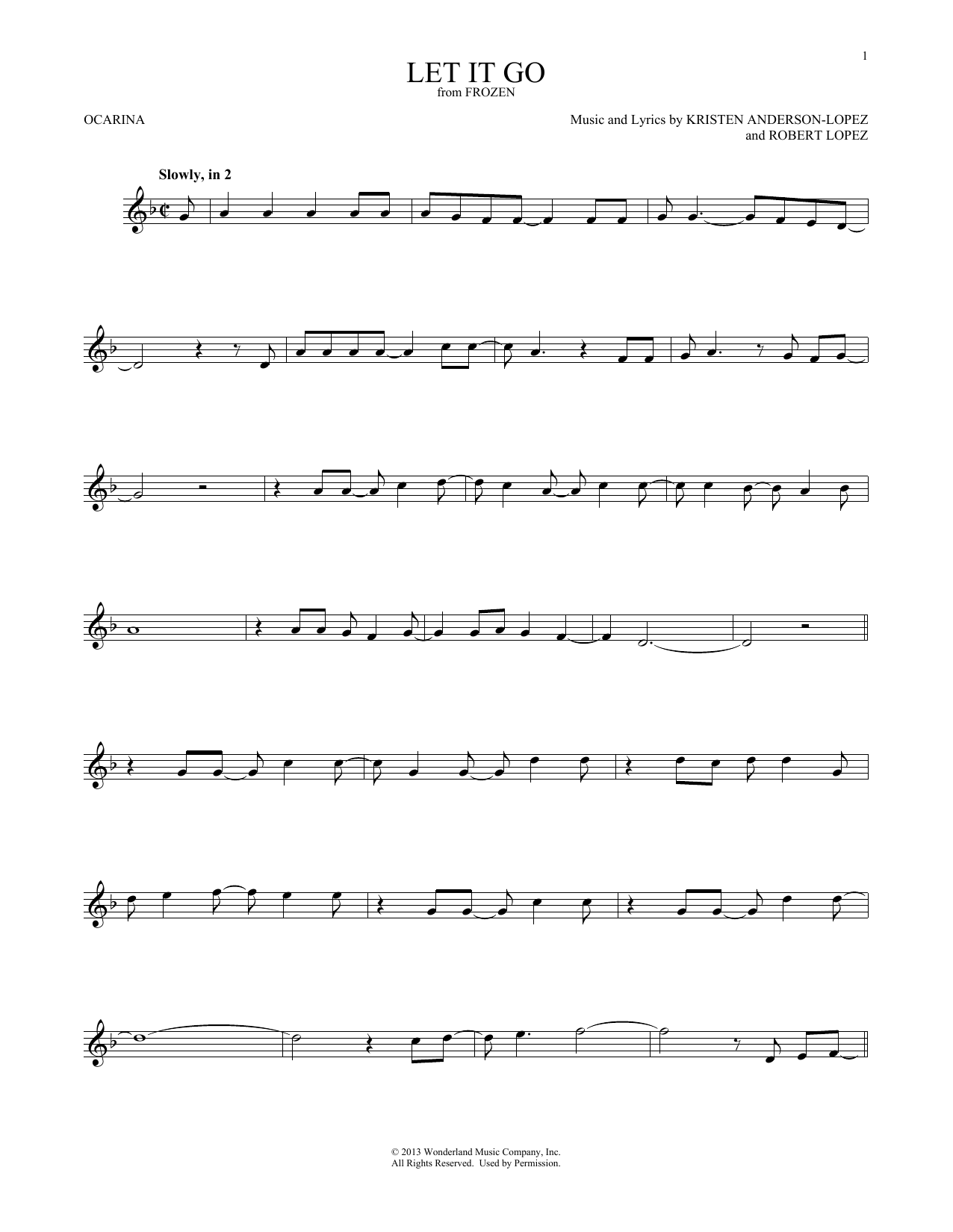 Product gallery: Page 1 of 1 Let It Go (from Frozen), Idina Menzel