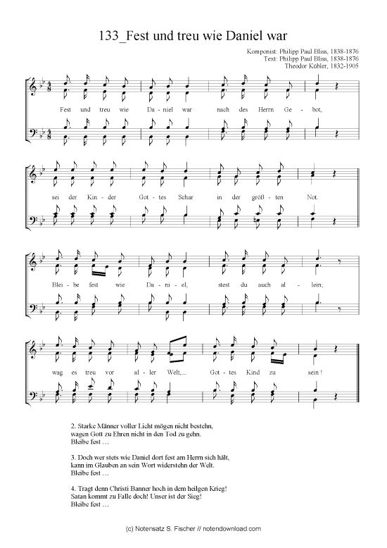 Product picture to: fest und treu wie daniel war unbekannter Verfasser