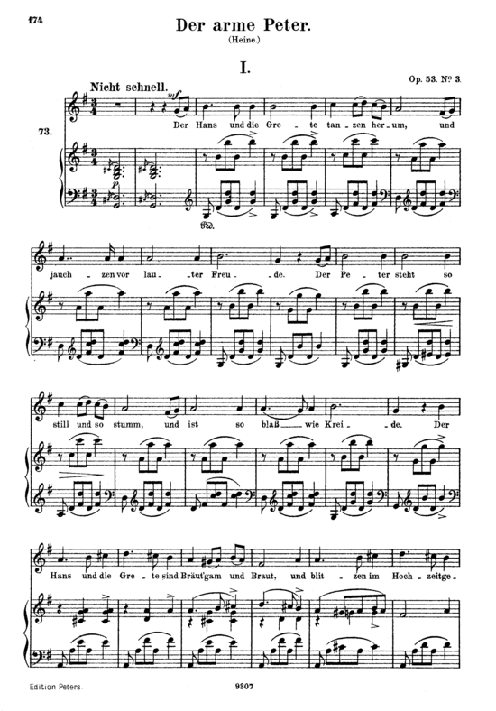 Product picture to: Der arme Peter, Op.53 No.3Robert Schumann