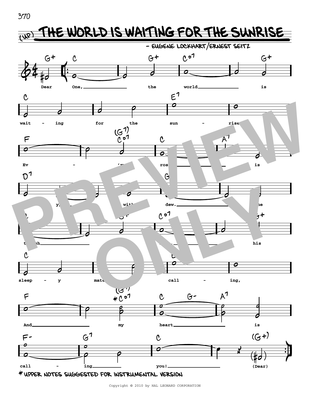 Produktbild zu: The World Is Waiting For The Sunrise (arr. Robert Rawlins)