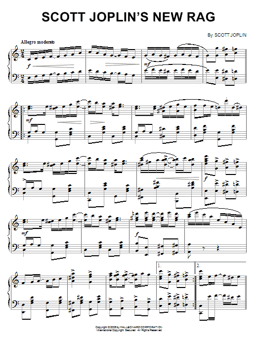 Product gallery: Page 1 of 1 Scott Joplin's New Rag, Scott Joplin