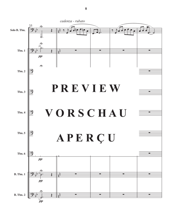 Product gallery: Page 10 of 21 Songs of the forest , , (Trombone ensemble 8 parts + bass trombone solo)