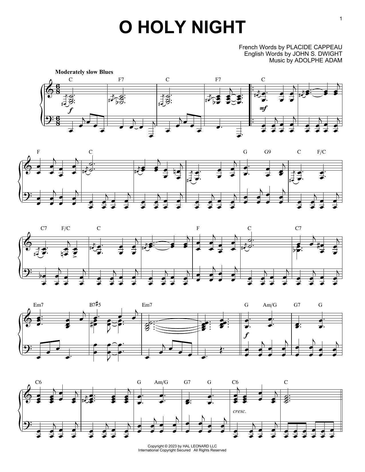 Produktbild zu: O Holy Night [Boogie Woogie version] (arr. Brent Edstrom)