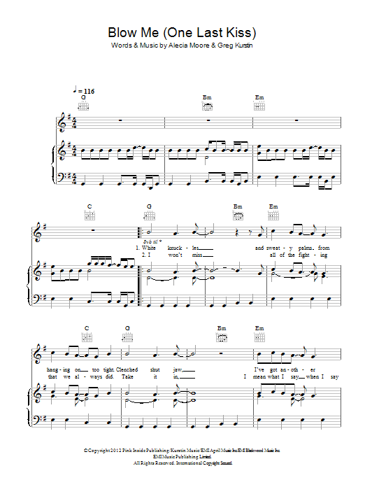 Produktbild zu: Blow Me (One Last Kiss)