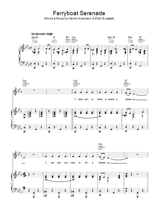 Product gallery: Page 1 of 1 Ferryboat Serenade, Harold Adamson