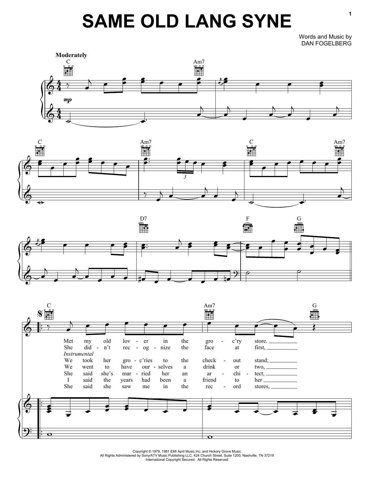 Produktbild zu: Same Old Lang Syne