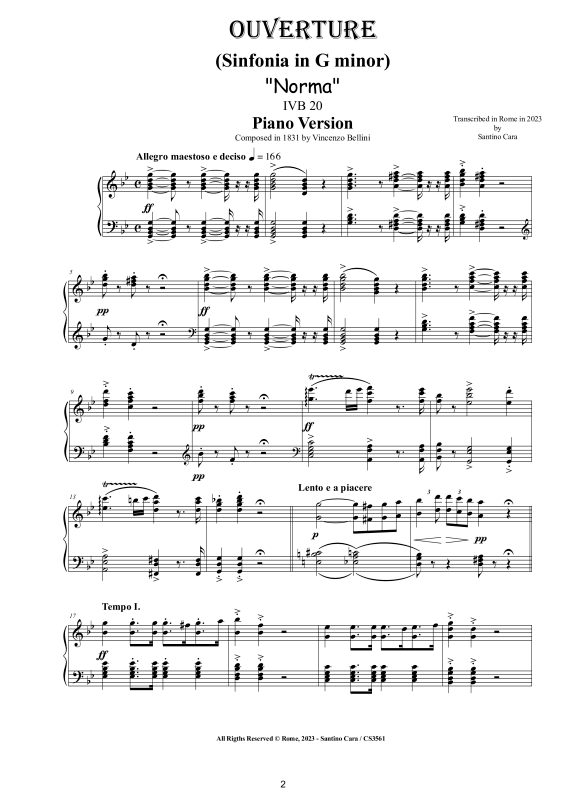 Produktgalerie: Seite 1 von 11 Ouverture (Sinfonia) (Norma), , Klavier Solo