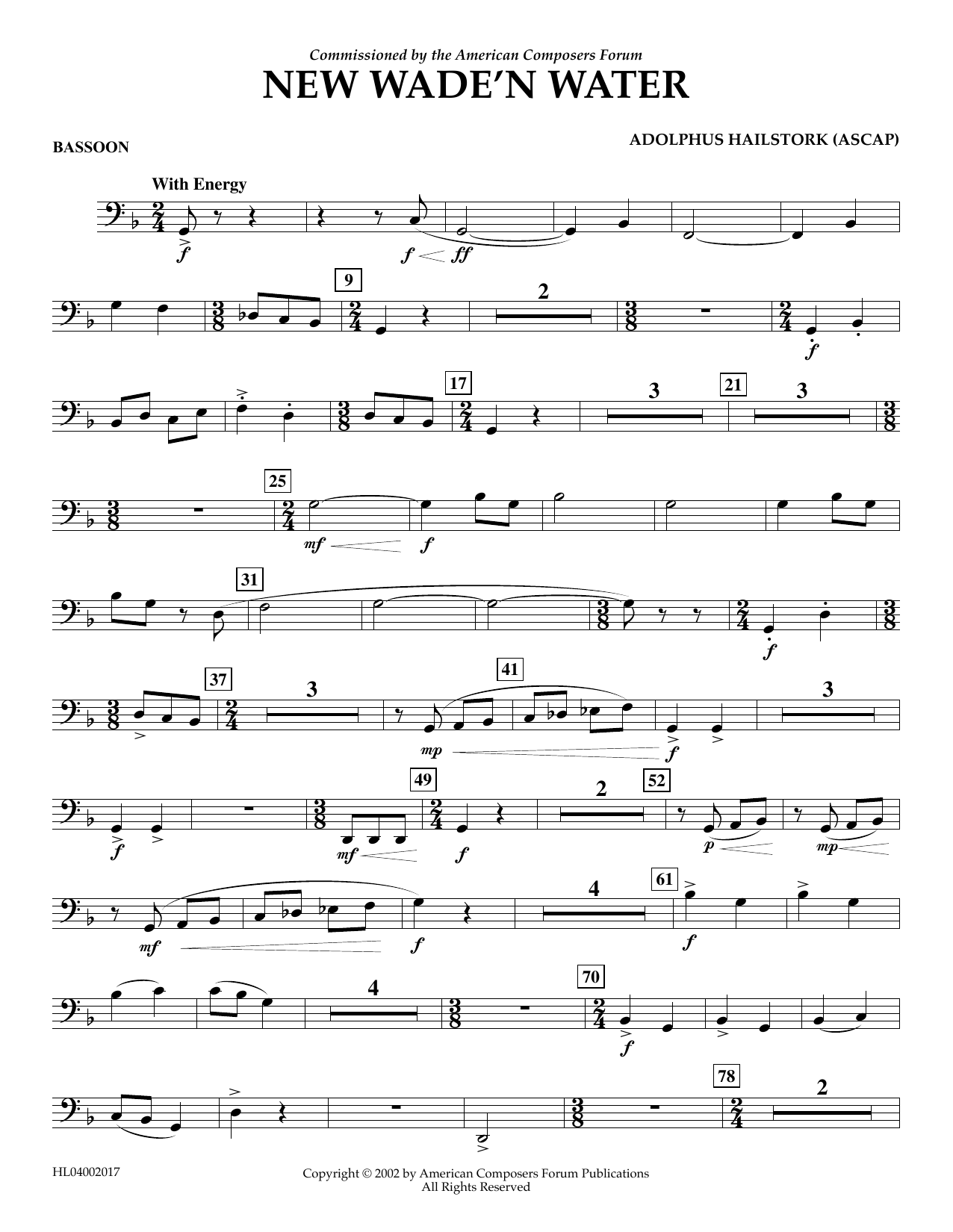Produktbild zu: New Wade 'n Water - Bassoon