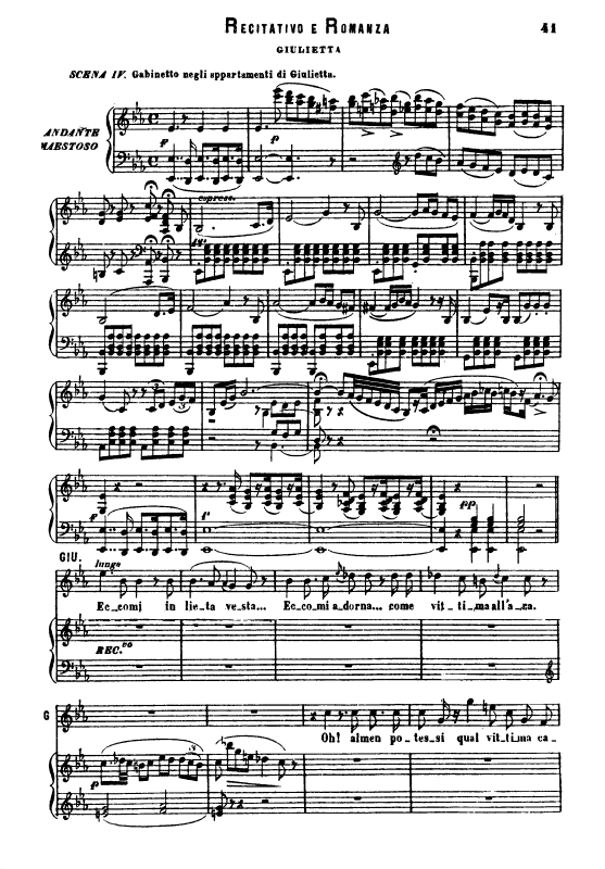 Produktbild zu: Eccomi in lieta vesta. Oh quante volte ti chiedoVincenzo Bellini