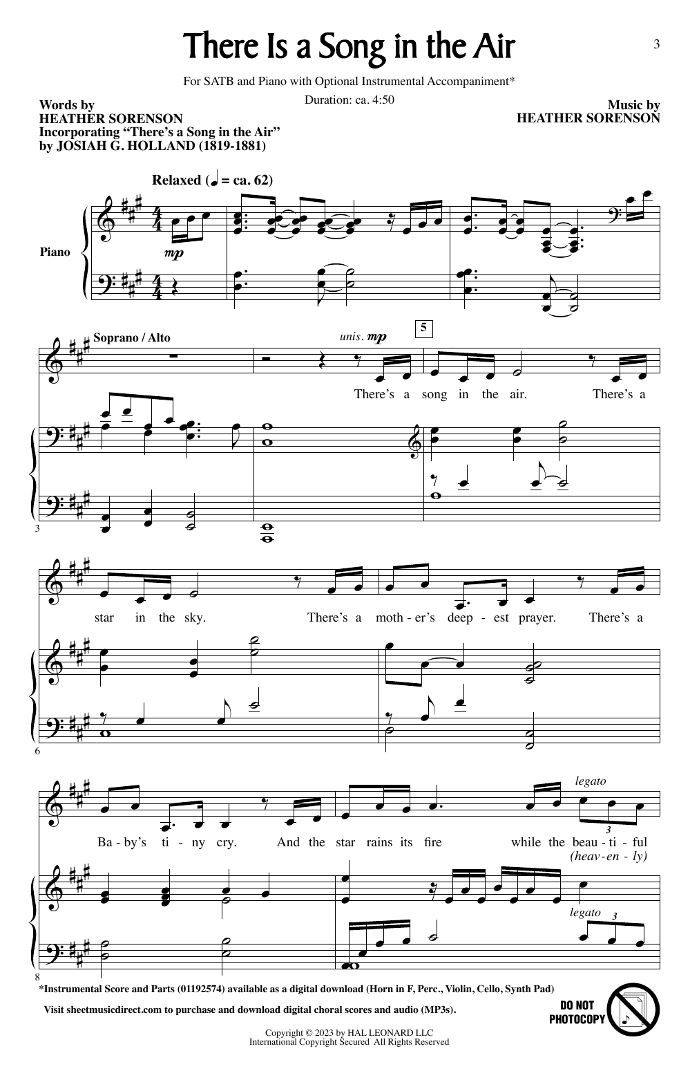 Produktbild zu: There Is A Song In The Air