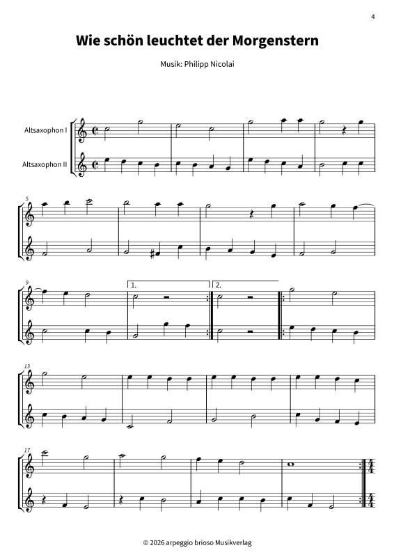 Produktbild zu: Wie schön leuchtet der Morgenstern - aus dem Album Barock und Jazz zum FestPhilipp Nicolai