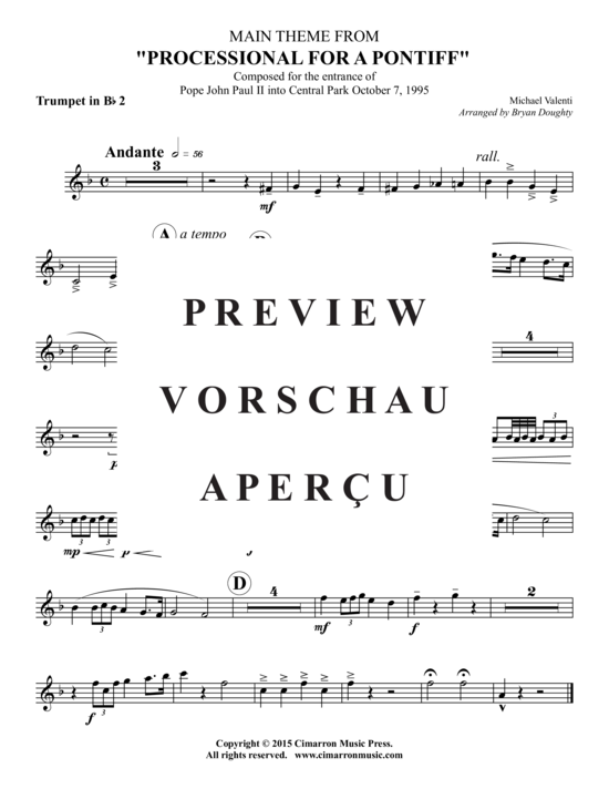 Produktgalerie: Seite 7 von 10 Processional for a Pontiff , , (Blechbläserquintett)