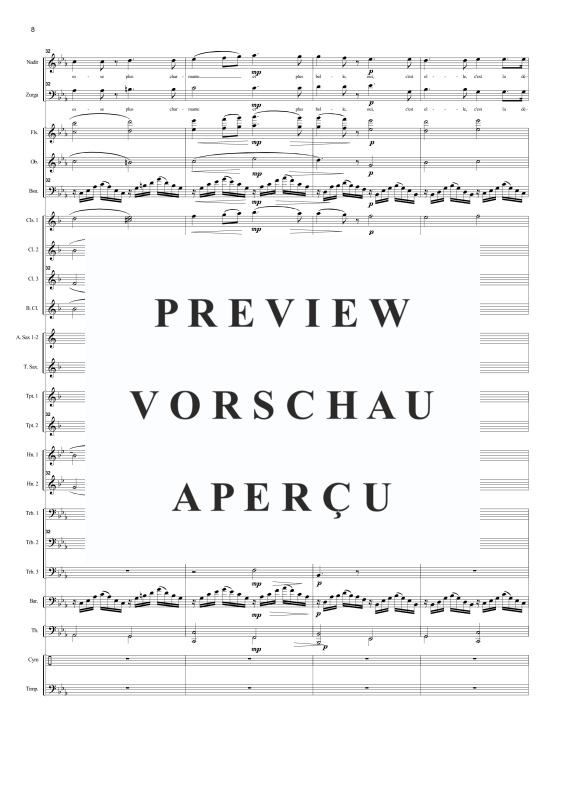 Produktgalerie: Seite 11 von 11 Au fond du temple saint (aus Die Perlenfischer), , Tenor/Bass Solo und Concert Band