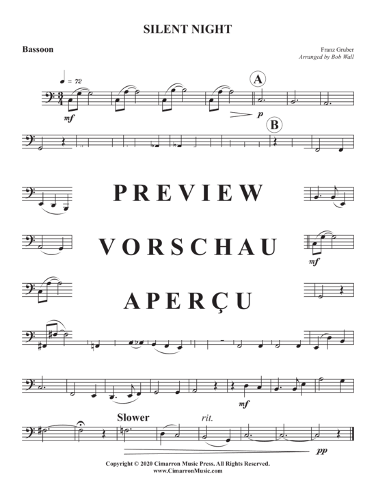 Produktgalerie: Seite 9 von 9 Stille Nacht , , (Holzbläser Quintett)