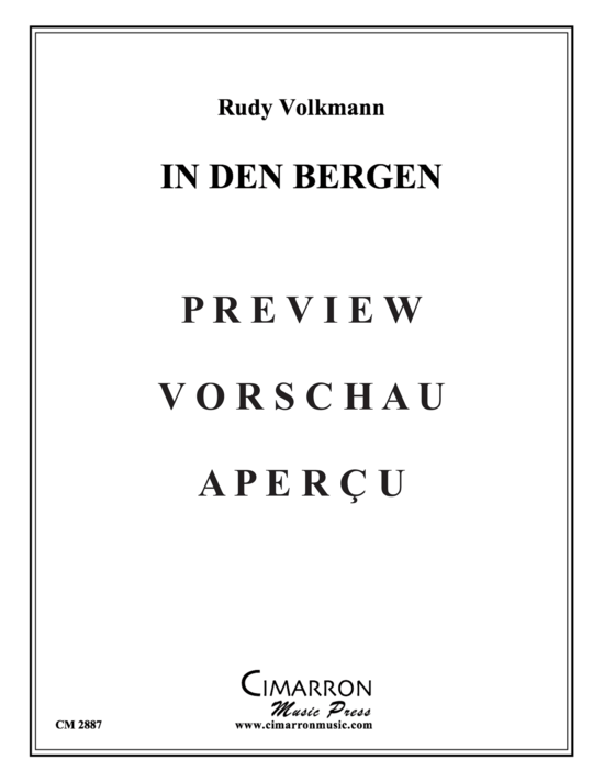Produktgalerie: Seite 2 von 18 In Den Bergen , , (Blechbläserquintett)