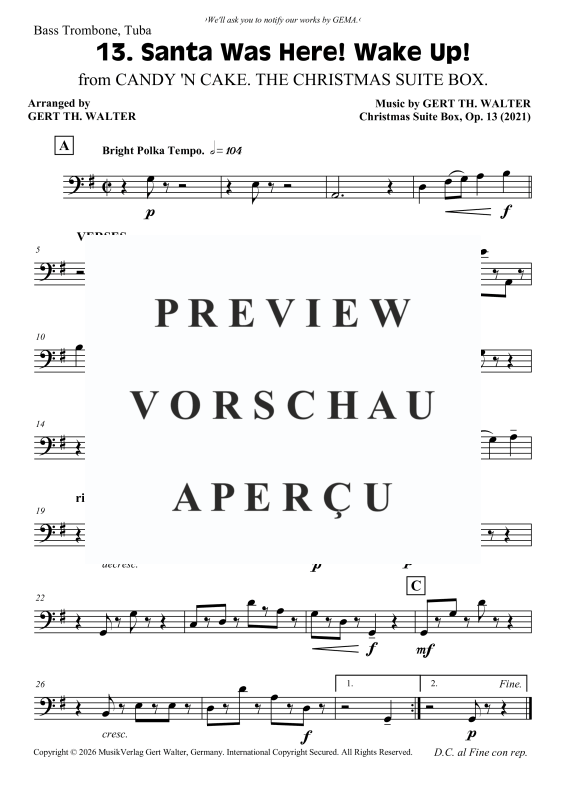 Produktgalerie: Seite 9 von 9 Santa Was Here! Wake Up!, , Blechbläser Trio - flexibel