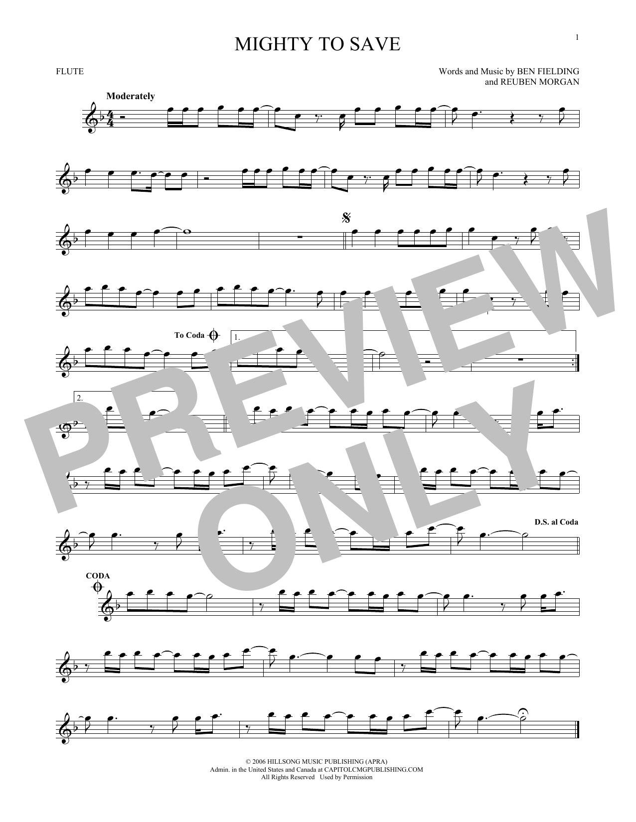 Product gallery: Page 1 of 1 Mighty To Save, Hillsong Worship