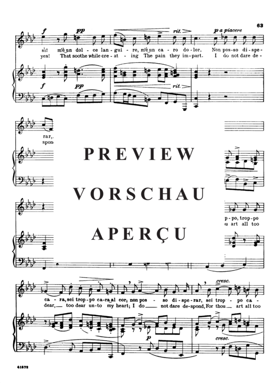 Product gallery: Page 5 of 6 Non posso disperar, Parisotti, Alessandro, High Voice and Piano