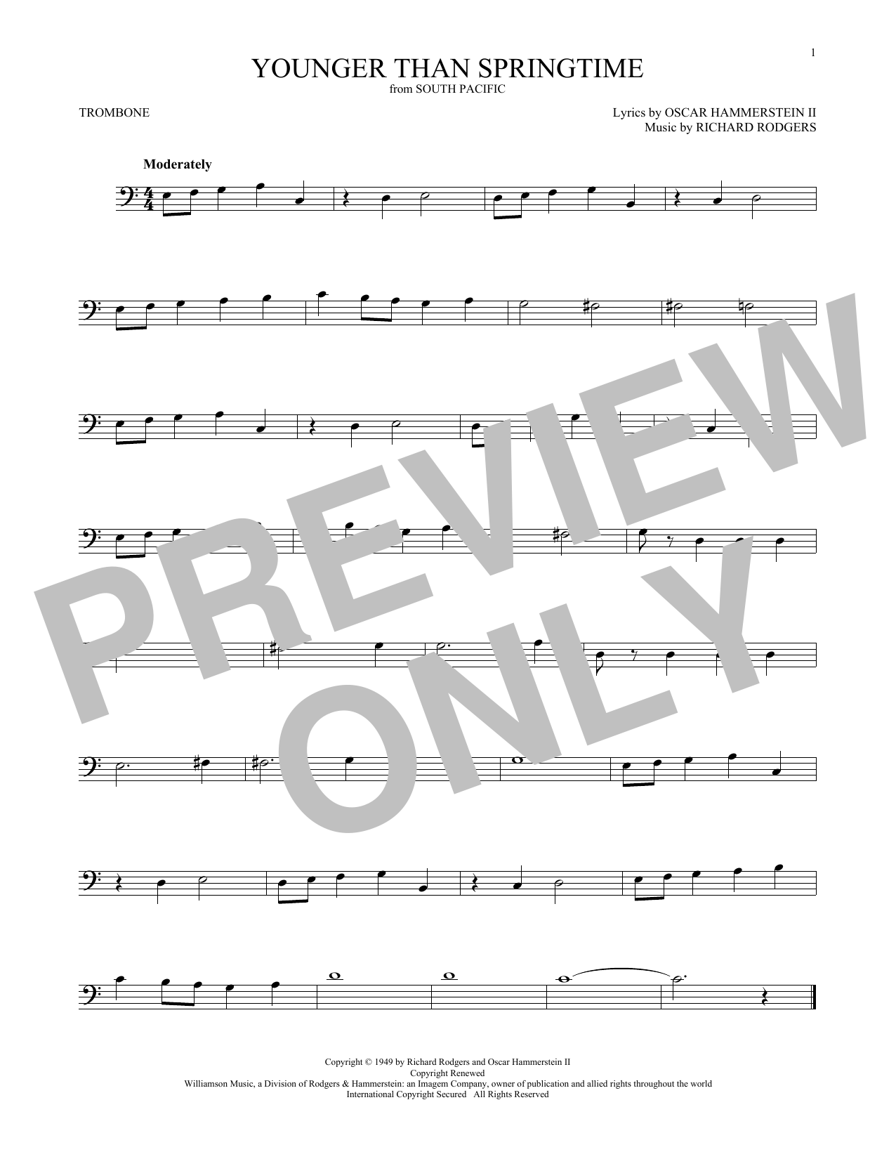 Product gallery: Page 1 of 1 Younger Than Springtime, Rodgers & Hammerstein