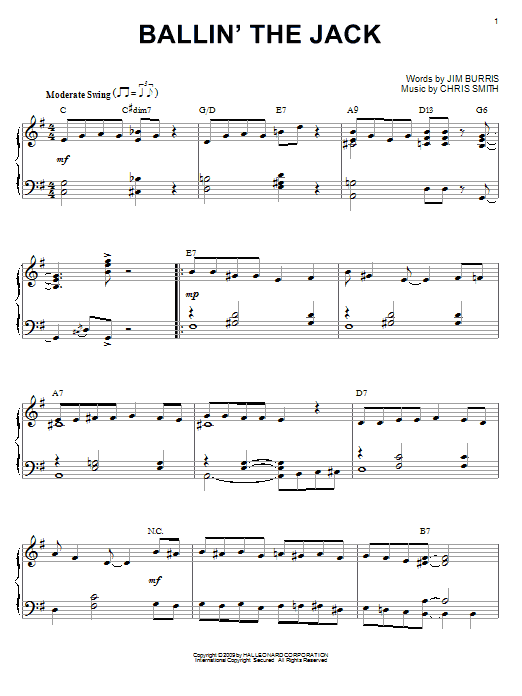 Product gallery: Page 1 of 1 Ballin' The Jack (arr. Brent Edstrom), Jelly Roll Morton
