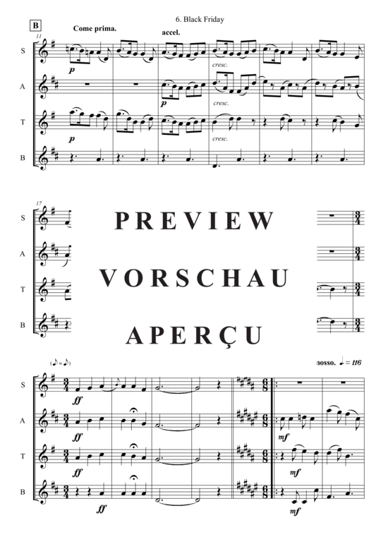 gallery: Black Friday , , (Saxophon Quartett SATB)