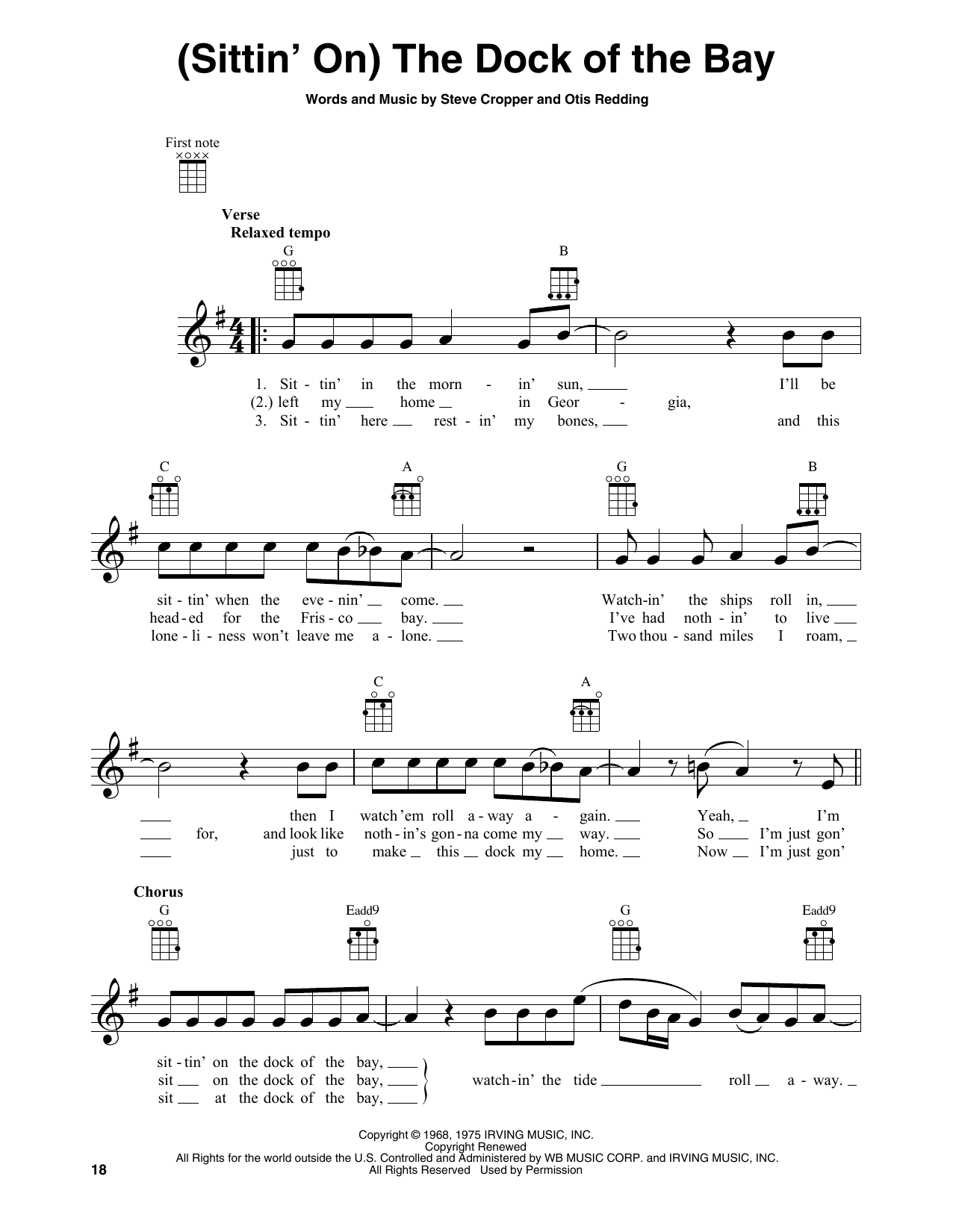 Product gallery: Page 1 of 1 (Sittin' On) The Dock Of The Bay, Otis Redding