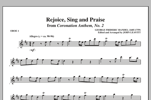 Product picture to: Rejoice, Sing And Praise - Oboe 1