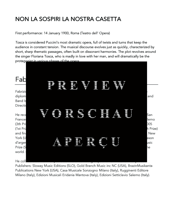 Produktgalerie: Seite 4 von 10 Non la sospiri la nostra casetta, , (Trompete in B und Klavier)