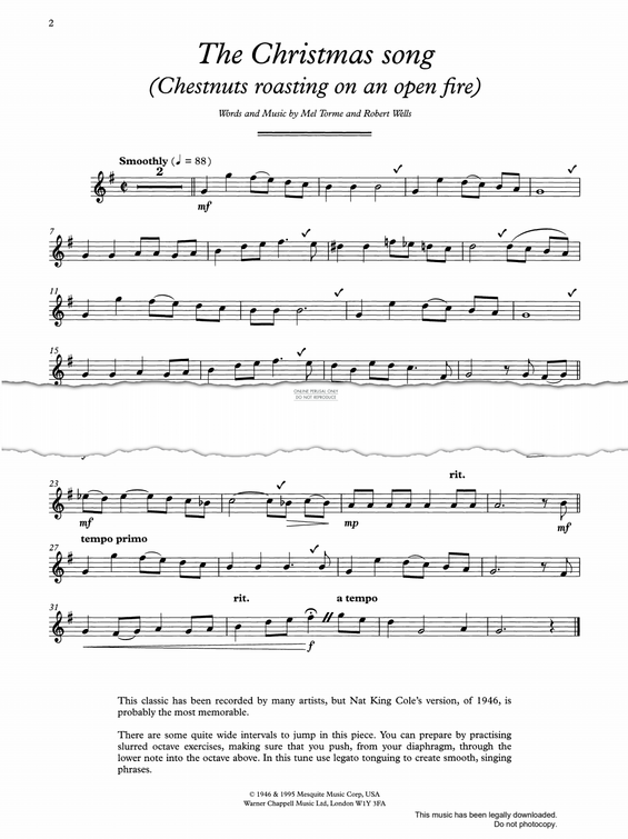 Product gallery: Page 1 of 1 The Christmas Song (Merry Christmas To You) aka Chestnuts Roasting on an Open Fire, Mel Tormé