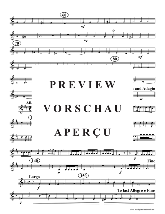 Produktgalerie: Seite 10 von 16 Ode on St. Cecilia's Day, HWV 76, , (2xTrompete in B, Horn in F, Posaune)