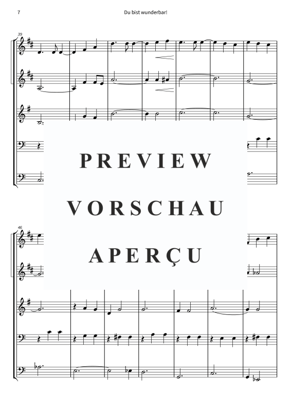 Produktgalerie: Seite 9 von 11 Du bist wunderbar! - Zärtliche Liebeserklärung, , Blechbläser Quintett