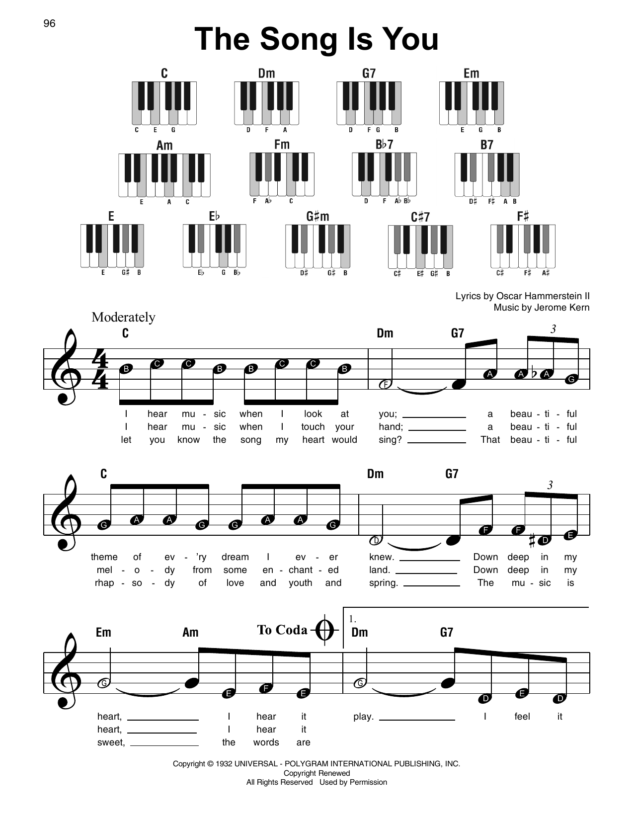 Produktbild zu: The Song Is You