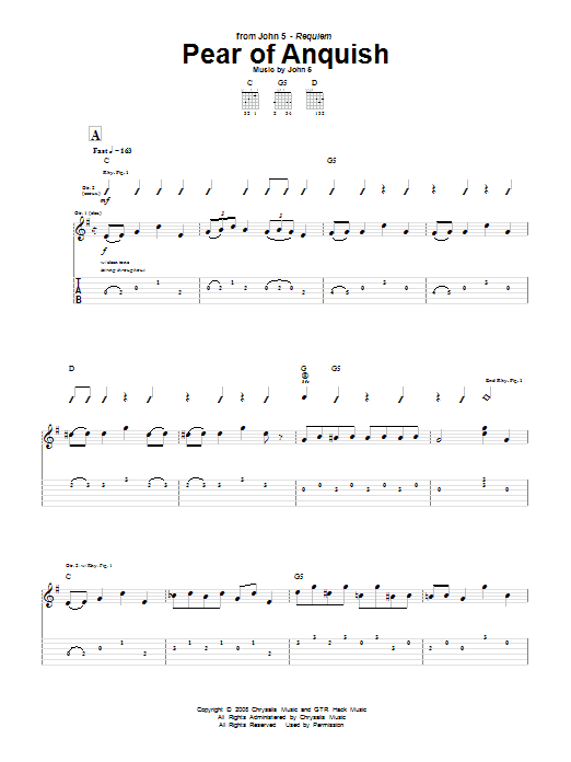 Produktgalerie: Seite 1 von 1 Pear Of Anquish, John 5, Gitarre