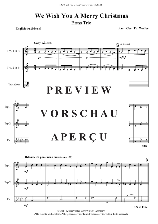 Produktbild zu: We Wish You A Merry Christmas Traditional