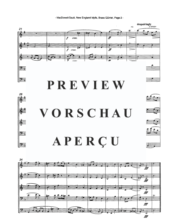 Produktgalerie: Seite 4 von 11 New England Idylls, , Blechbläser Quintett