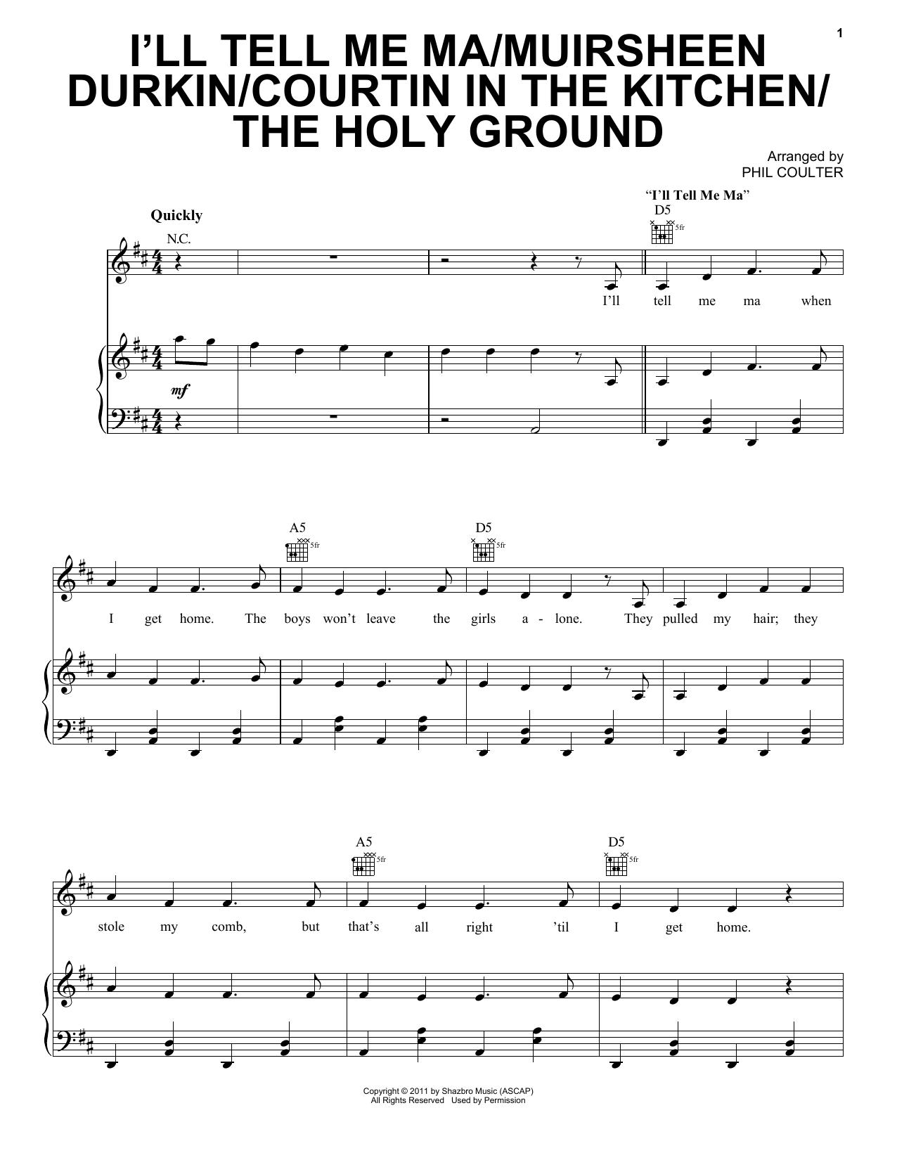 Product gallery: Page 1 of 1 I'll Tell Me Ma/Muirsheen Durkin/Courtin In The Kitchen/The Holy Ground, Celtic Thunder