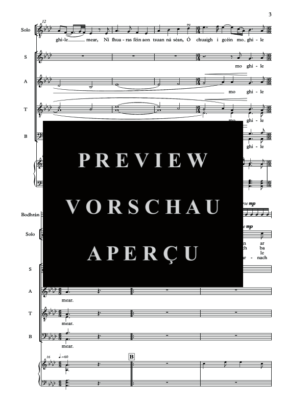 Produktgalerie: Seite 5 von 11 Mo Ghile Mear, , Tenor Solo, Gemischter Chor und Klavier