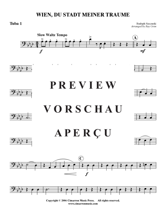 Product gallery: Page 12 of 15 Wein, Du Stadt Meiner Träume , , (Tuba Quartet: 2x Baritone, 2xTuba)